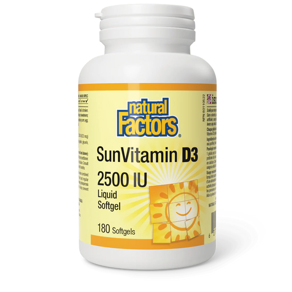 Natural Factors SunVitamin D3 2500IU 