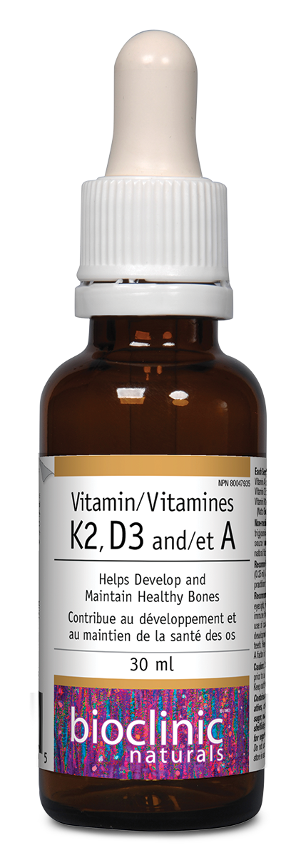 BioClinic Naturals Vitamin K2, D3 and A (30mL)