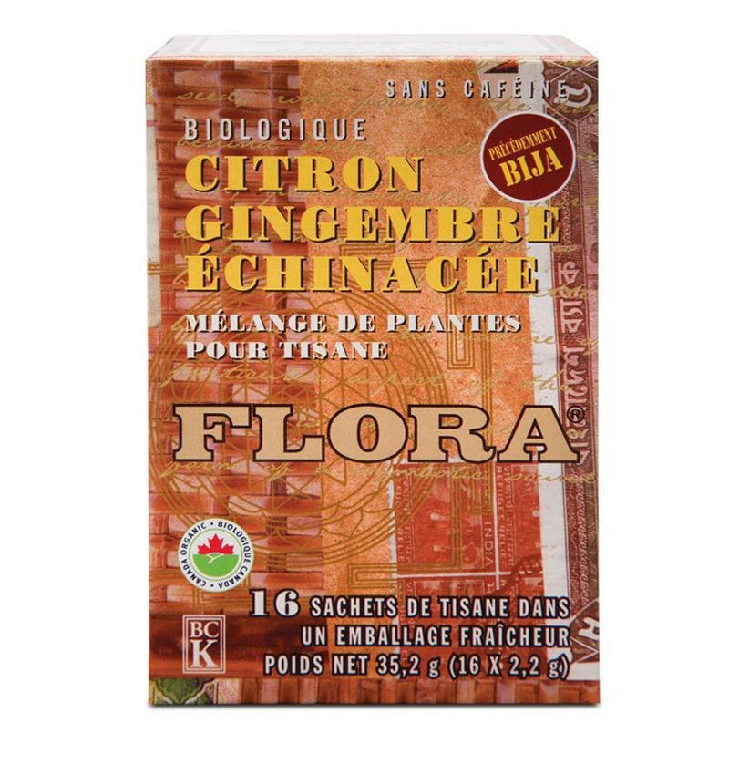 Flora Lemon Ginger Echinacea Tea (16 Bags)