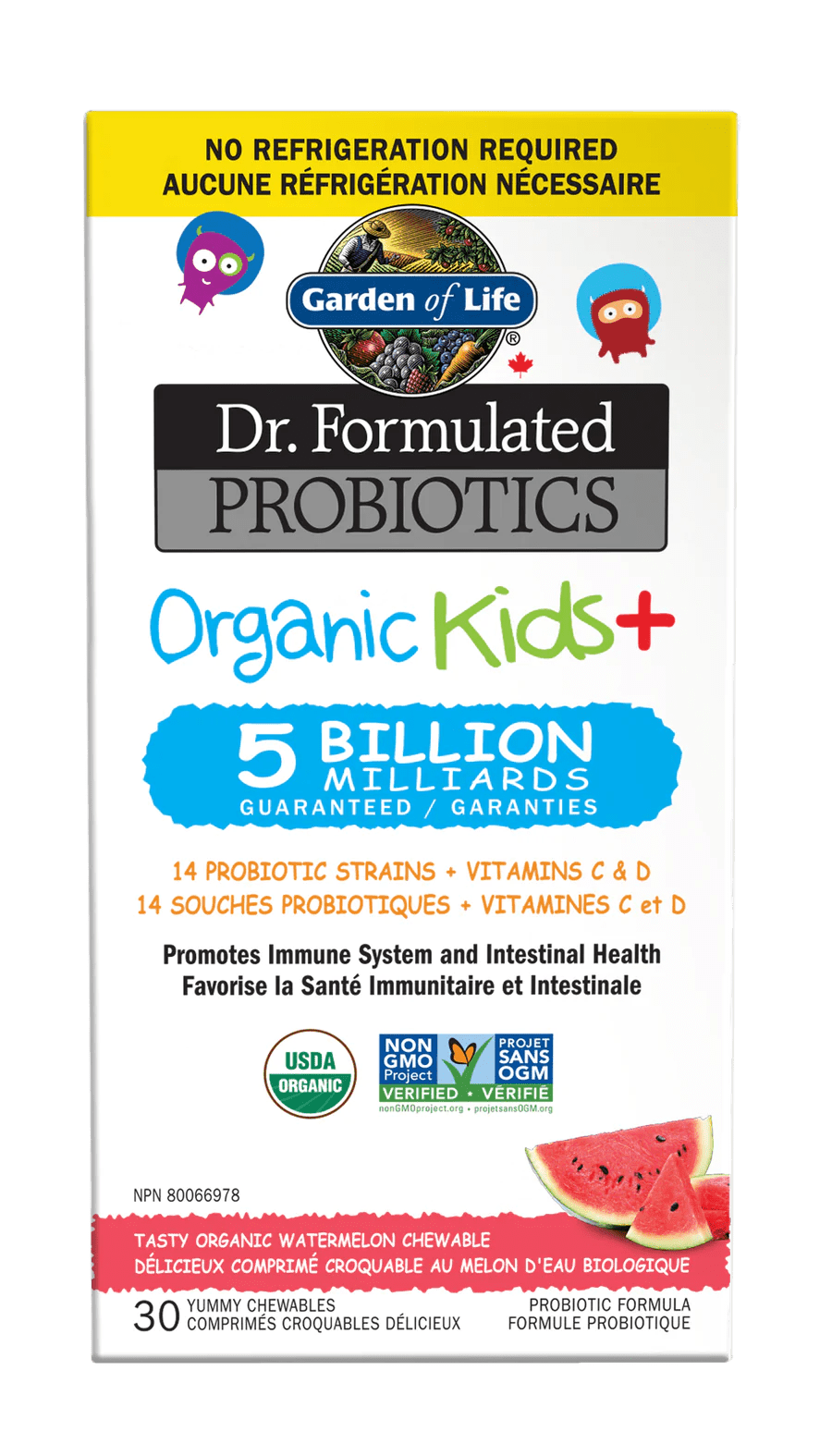 Garden of Life PROBIOTICS Organic KIDS SS (30 chewables)