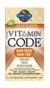 Garden of Life Vitamin Code Raw Iron 22mg (30 vcaps)