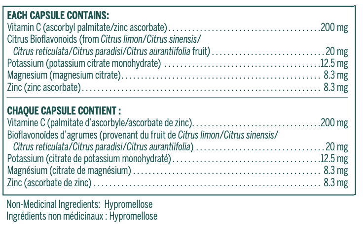 Genestra Ascorbyl C + Bioflavonoids (90 caps)