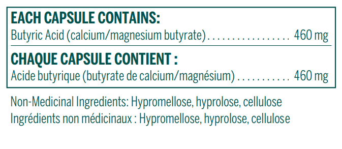 Genestra Butyrate Complex (90 Vcaps)