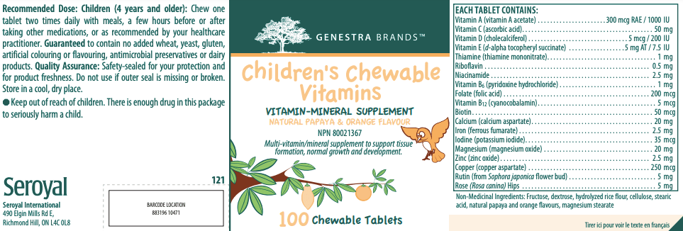 Genestra Children's Chewable Vitamins (100's chewable tab)