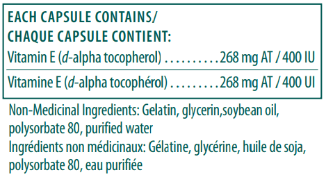 Genestra E - 400 Emulsified (60/120 Softgels)_double