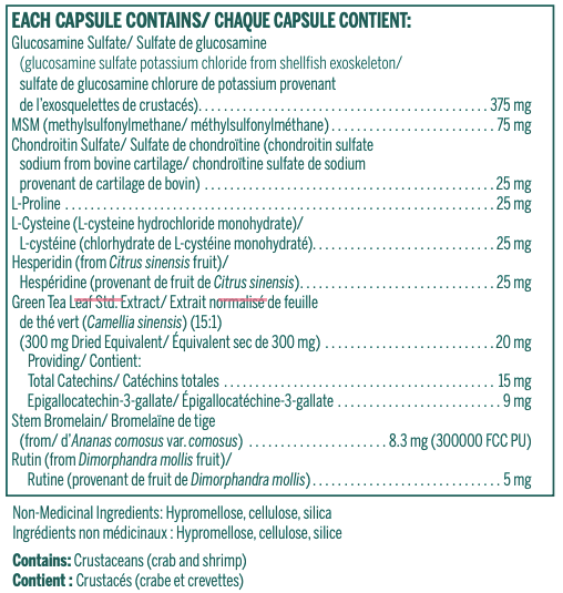 Genestra Glucosamine complex (60 / 180 caps )