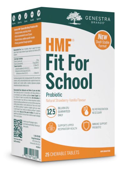 Genestra HMF Fit For School _shelf - stable (25 chewable tablets)