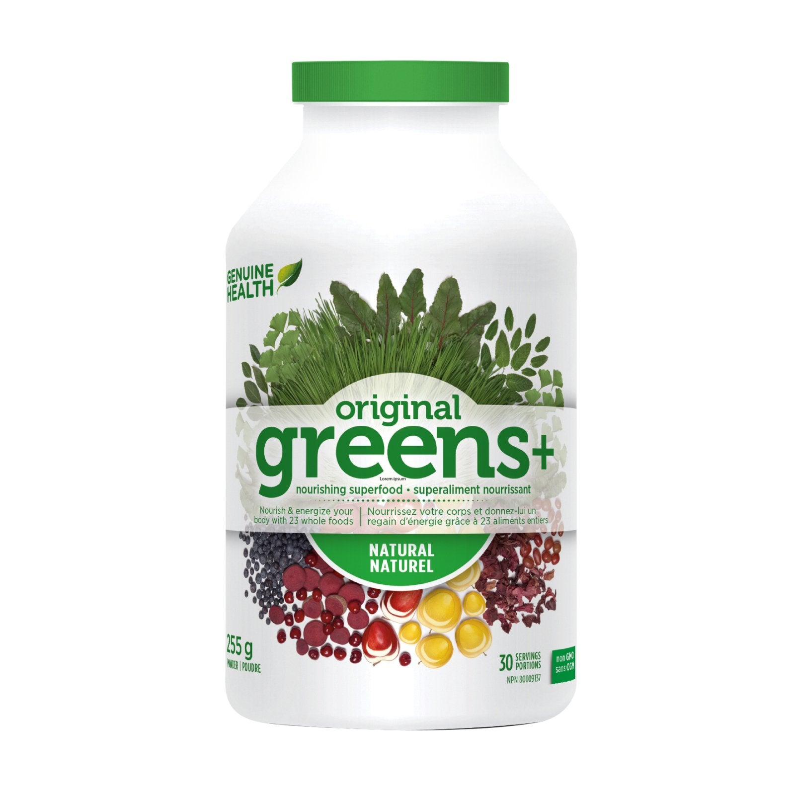 Genuine Health original greens+ natural (255/510 g)