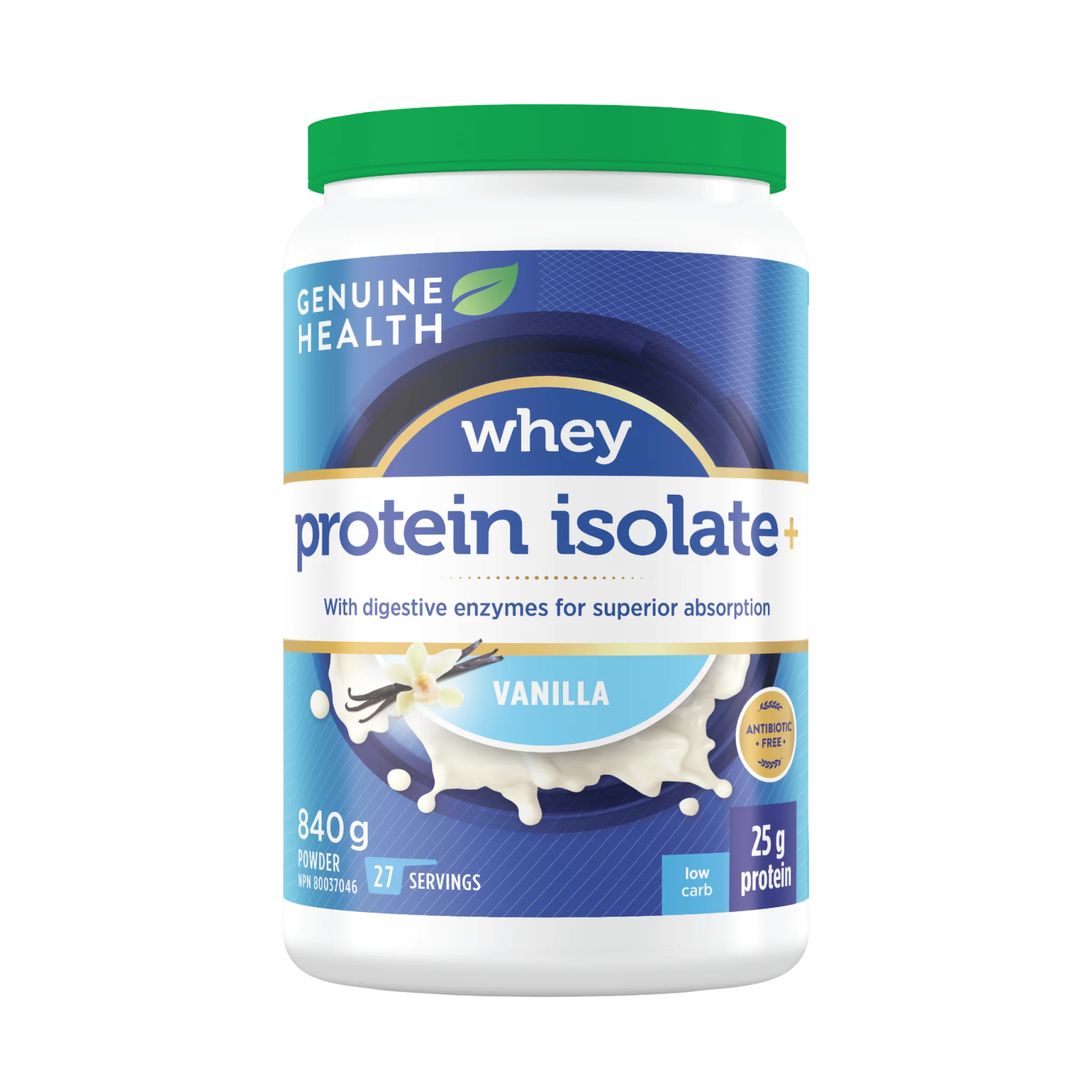 Genuine Health Whey Protein Isolate vanilla (840g)