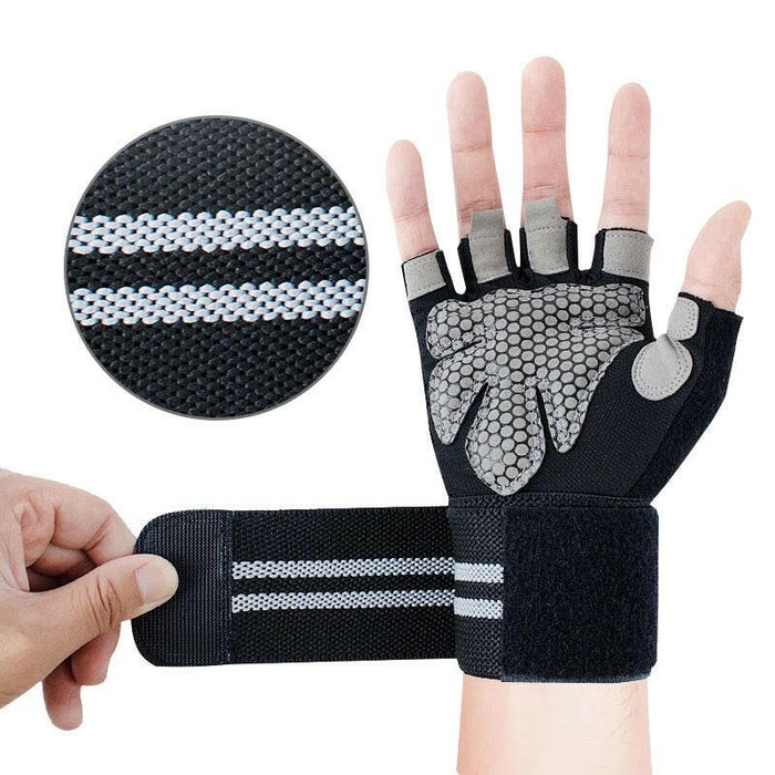 Home All products Gym Gloves with wrist wrap for workou...