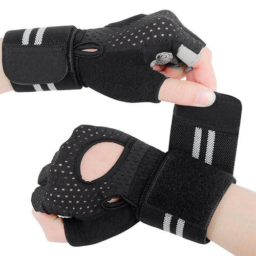 Home All products Gym Gloves with wrist wrap for workou...