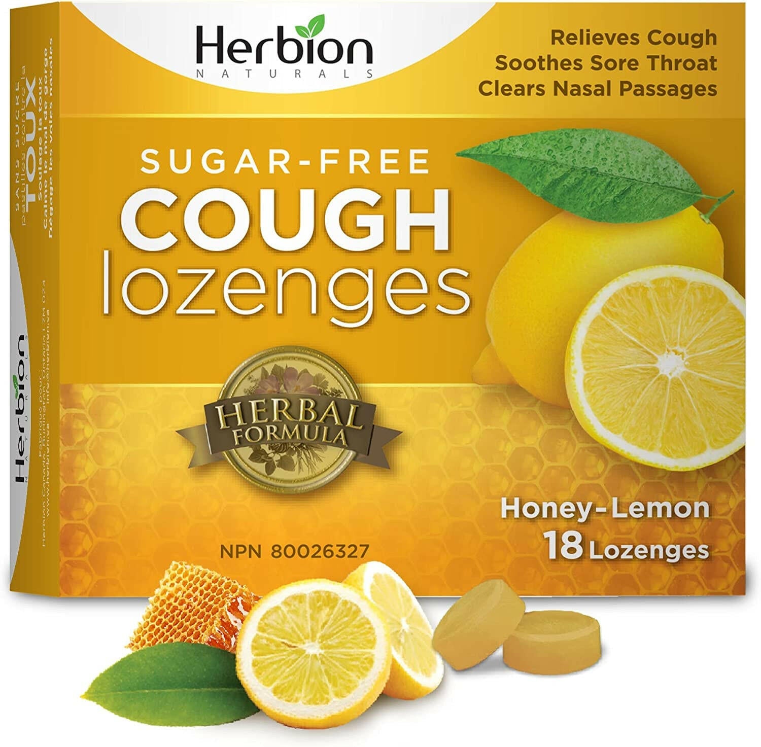 Herbion Honey Lemon Cough Lozenges - blister pack (18's)