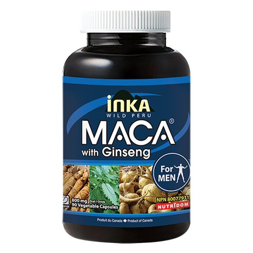 Inka Maca with Ginseng for Men 800 mg (90 Vcaps)