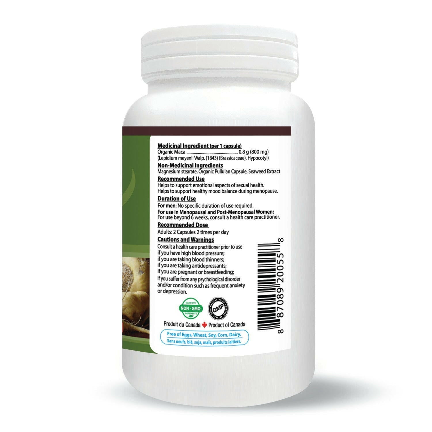 Inka Organic Maca 800 mg (120 Vcaps)