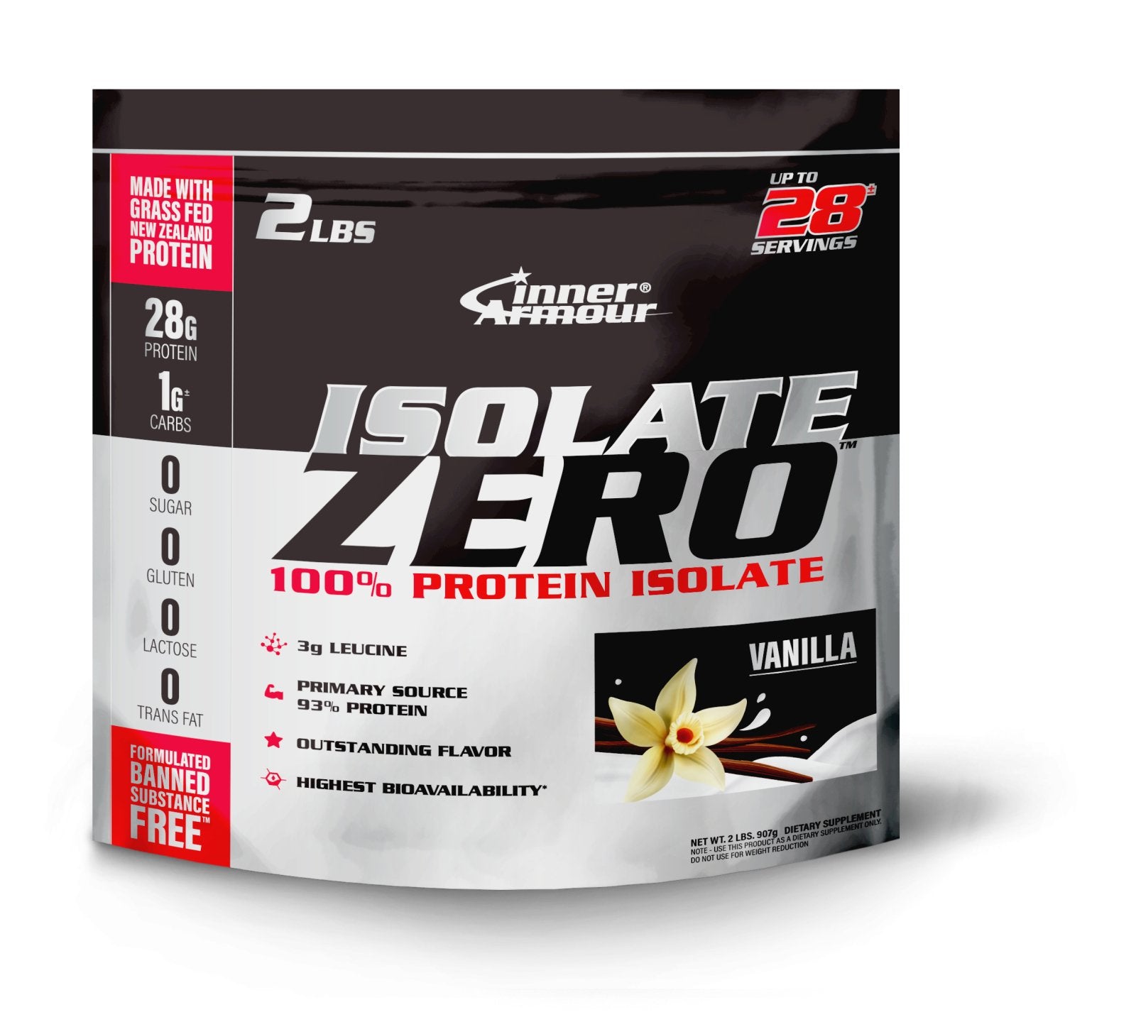 Inner Armour Isolate Zero in bag - chocolate|Vanilla|Cookie&Cream (2 lbs)