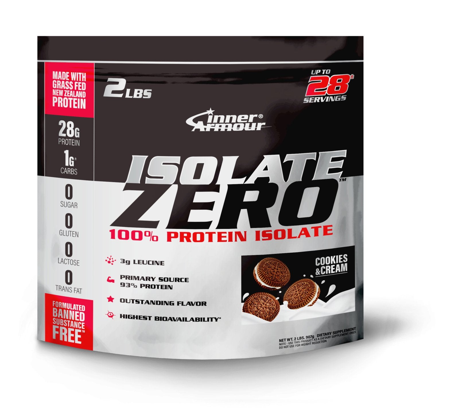 Inner Armour Isolate Zero in bag - chocolate|Vanilla|Cookie&Cream (2 lbs)