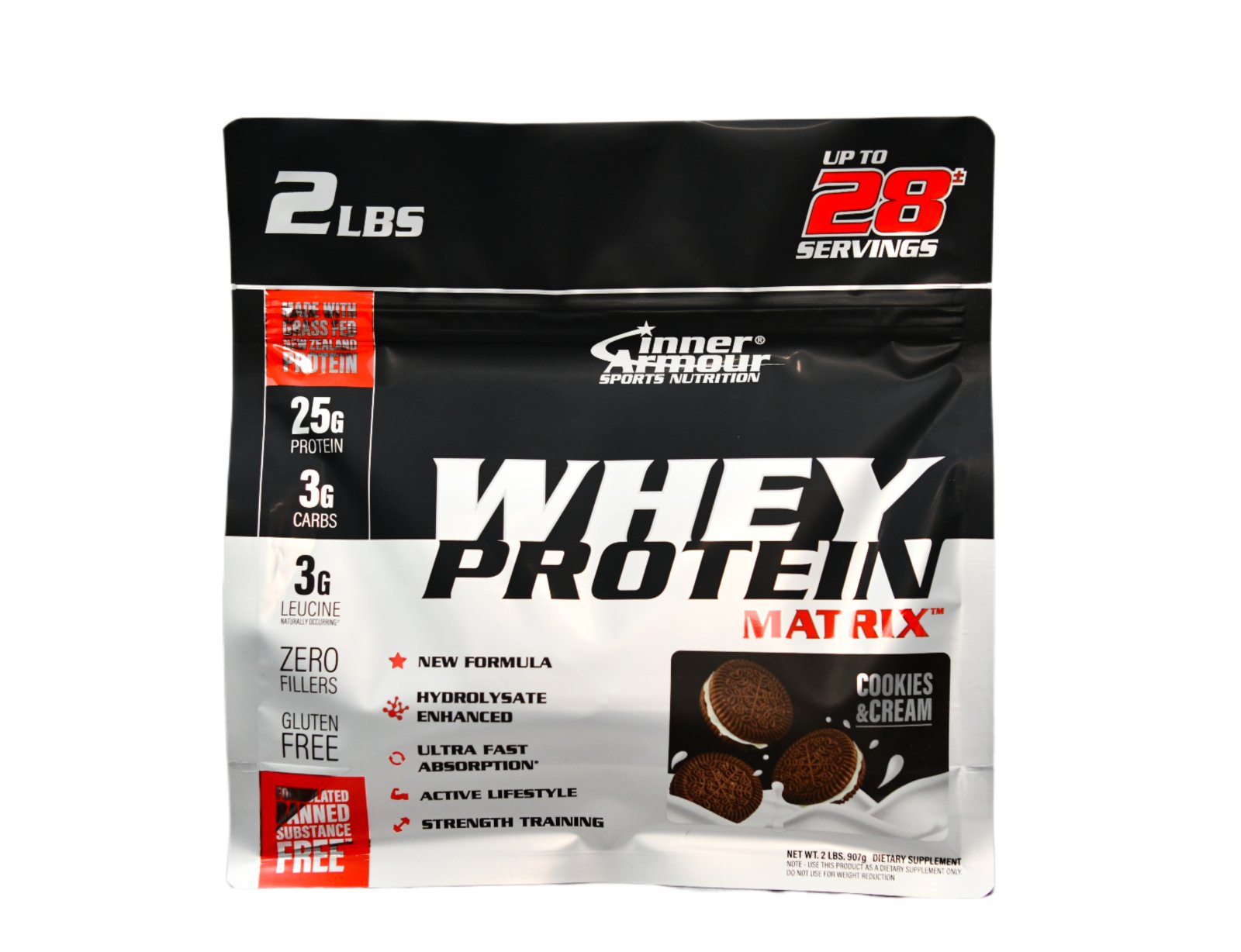 Inner armour Whey Protein Matrix in bag - chocolate|Vanilla|Cookie&Cream (2 lbs)