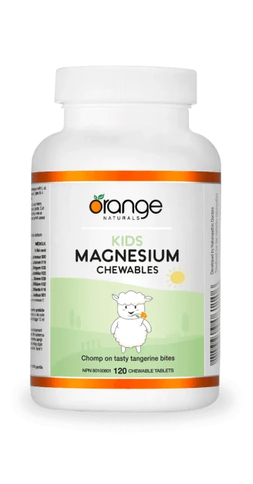 Kids Magnesium Chewables 50mg 120 tablets - Tangerine