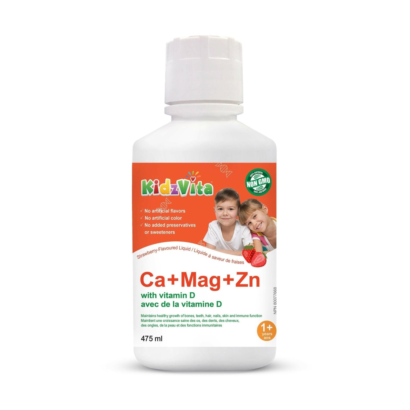 Kidzvita Cal Mg Zn with Vitamin D3 for Kidz (475 ml)