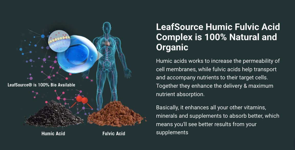 LeafSource Humic Fulvic Acid Complex (60 vcaps)