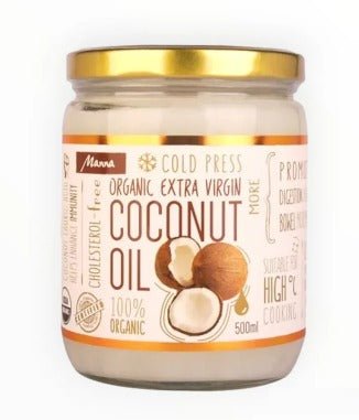 Manna Organic Extra Virgin Cold Pressed Coconut Oil (500ml)
