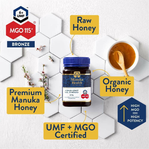 Manuka Health Manuka Honey MGO 115+ | UMF 6+ Bronze (250g | 500g)