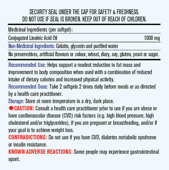 Maplelife Conjugated Linoleic Acid (CLA) 1000mg (90 Softgels)