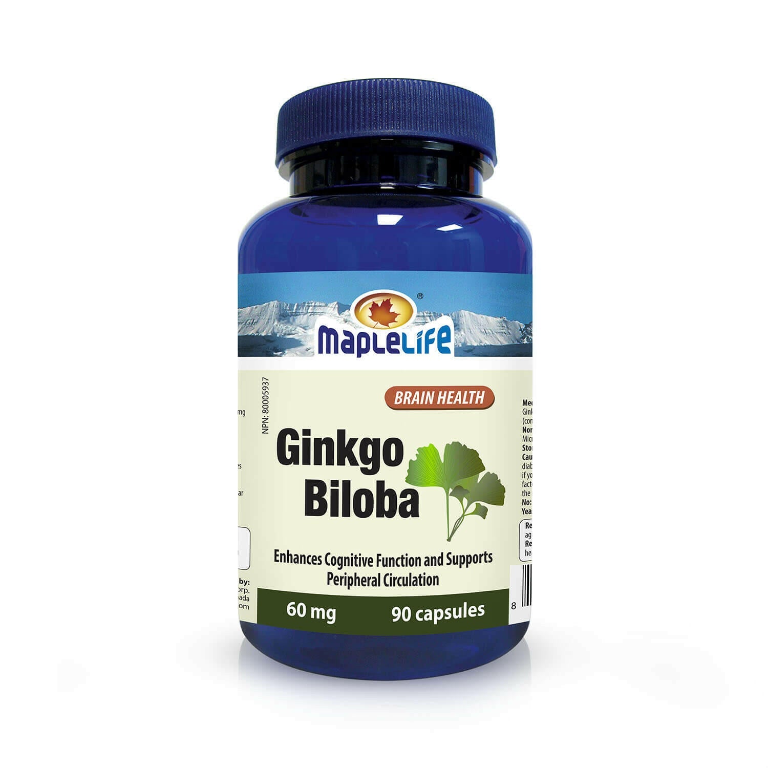 Maplelife Ginkgo Biloba 60mg (90 Softgels)