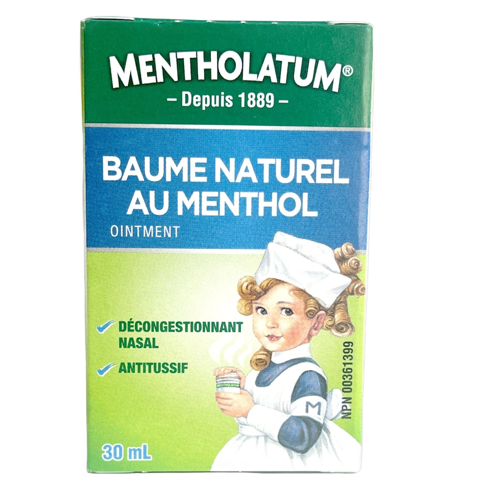 Mentholatum Jar Natural Menthol Rub Ointment - Vapourizing Rub (30ml)