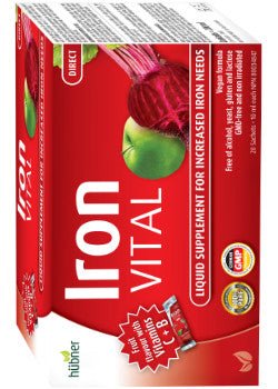 Naka Hubner Iron VITAL Liquid (20 sachets | 10 ml each)