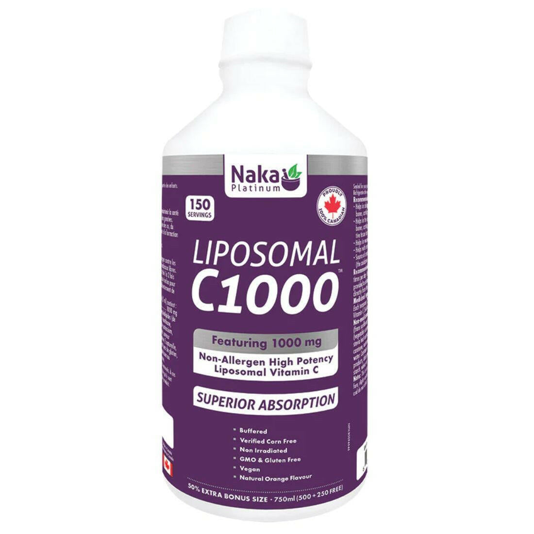 Naka Platinum Liposomal Vitamin C 1000mg C1000 (750mL)