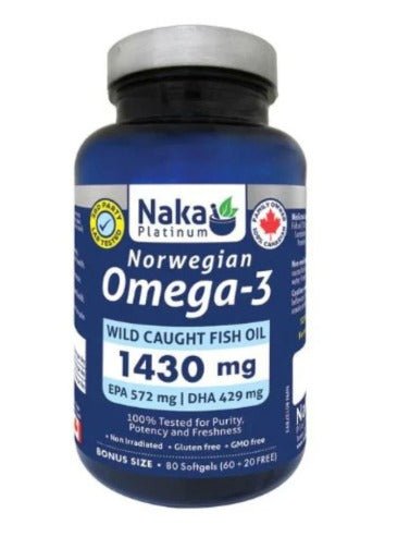 Naka Omega - 3 (Norwegian) 1430mg (80 Softgels)