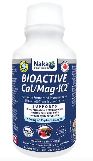 Naka Platinum BioActive Cal Mag+K2 Berry (250ml)
