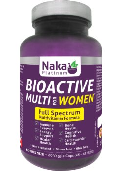 Naka Platinum Bioactive Multi for Women (60 | 120 vcaps)
