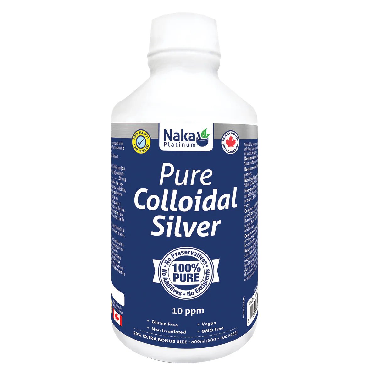 Naka Platinum Colloidal Silver (600 ml)