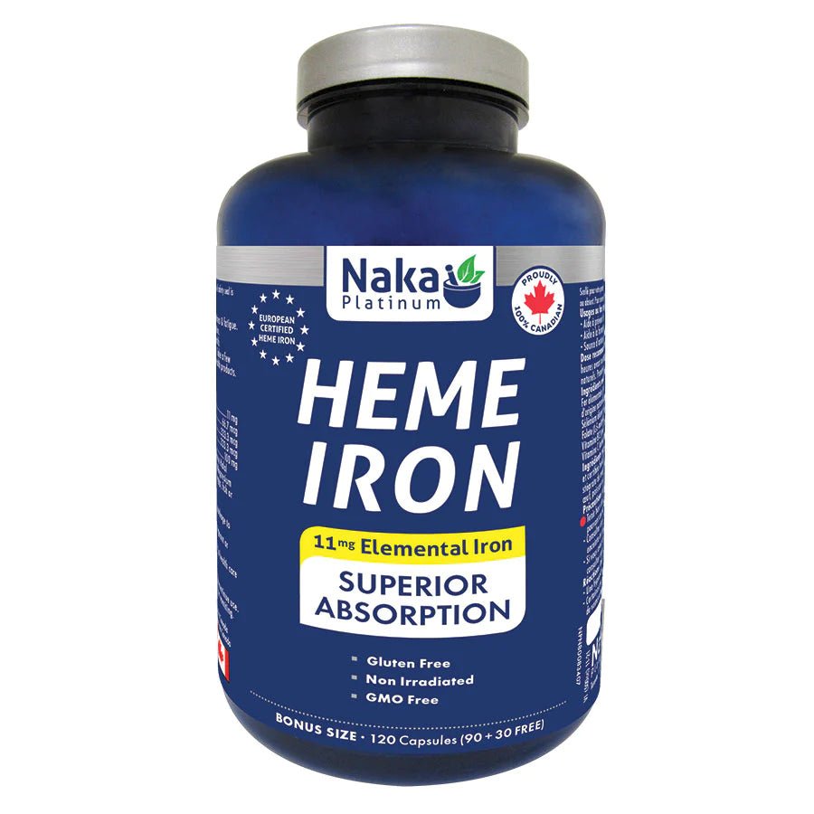 Naka Platinum Heme Iron (120 caps)