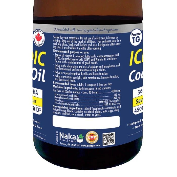 Naka Platinum Icelandic Cod Liver Oil - (200mL | 500mL)