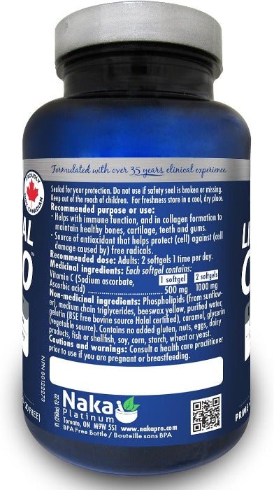 Naka Platinum Liposomal C1000 (90 softgels)