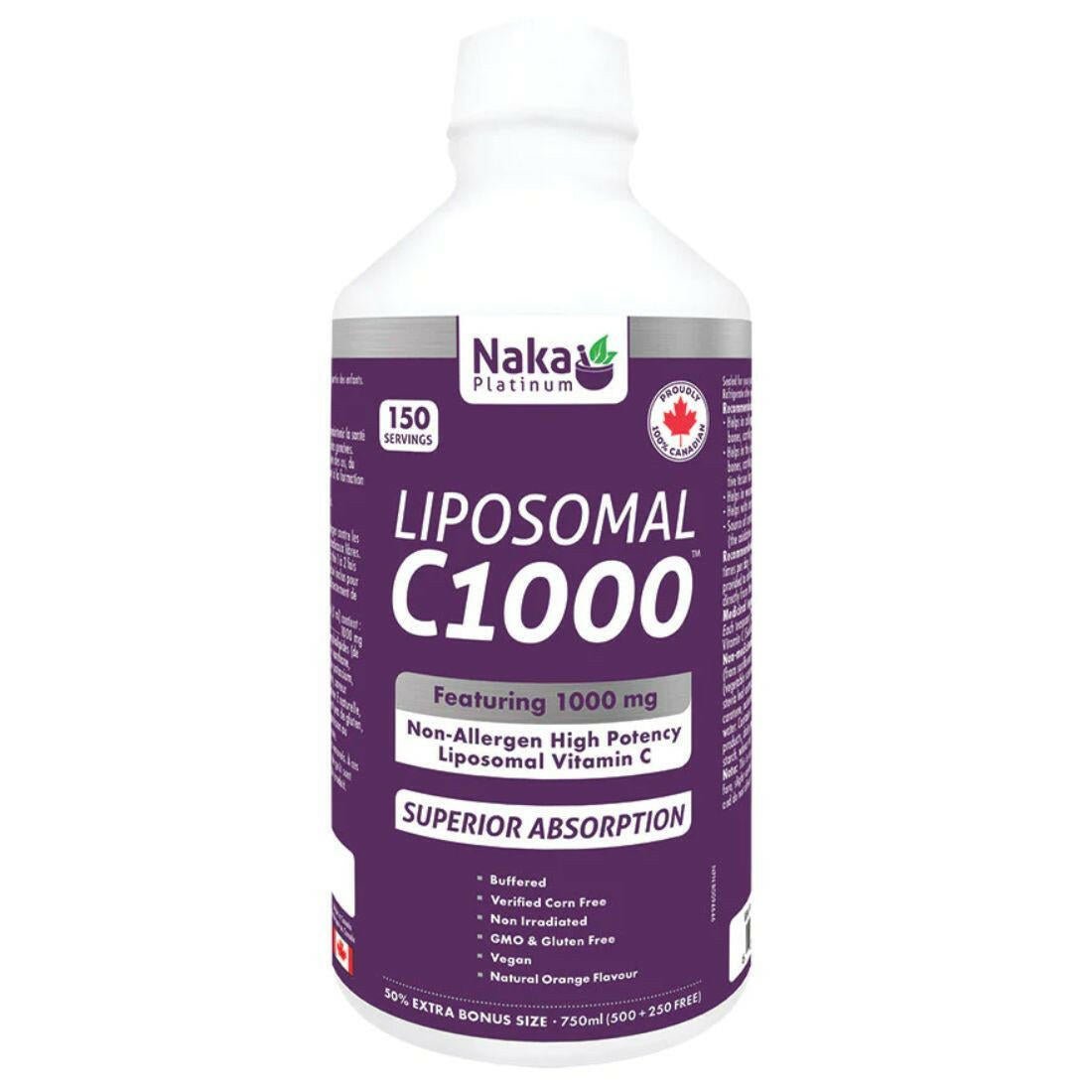Naka Platinum Liposomal Vitamin C 1000mg C1000 (750mL)