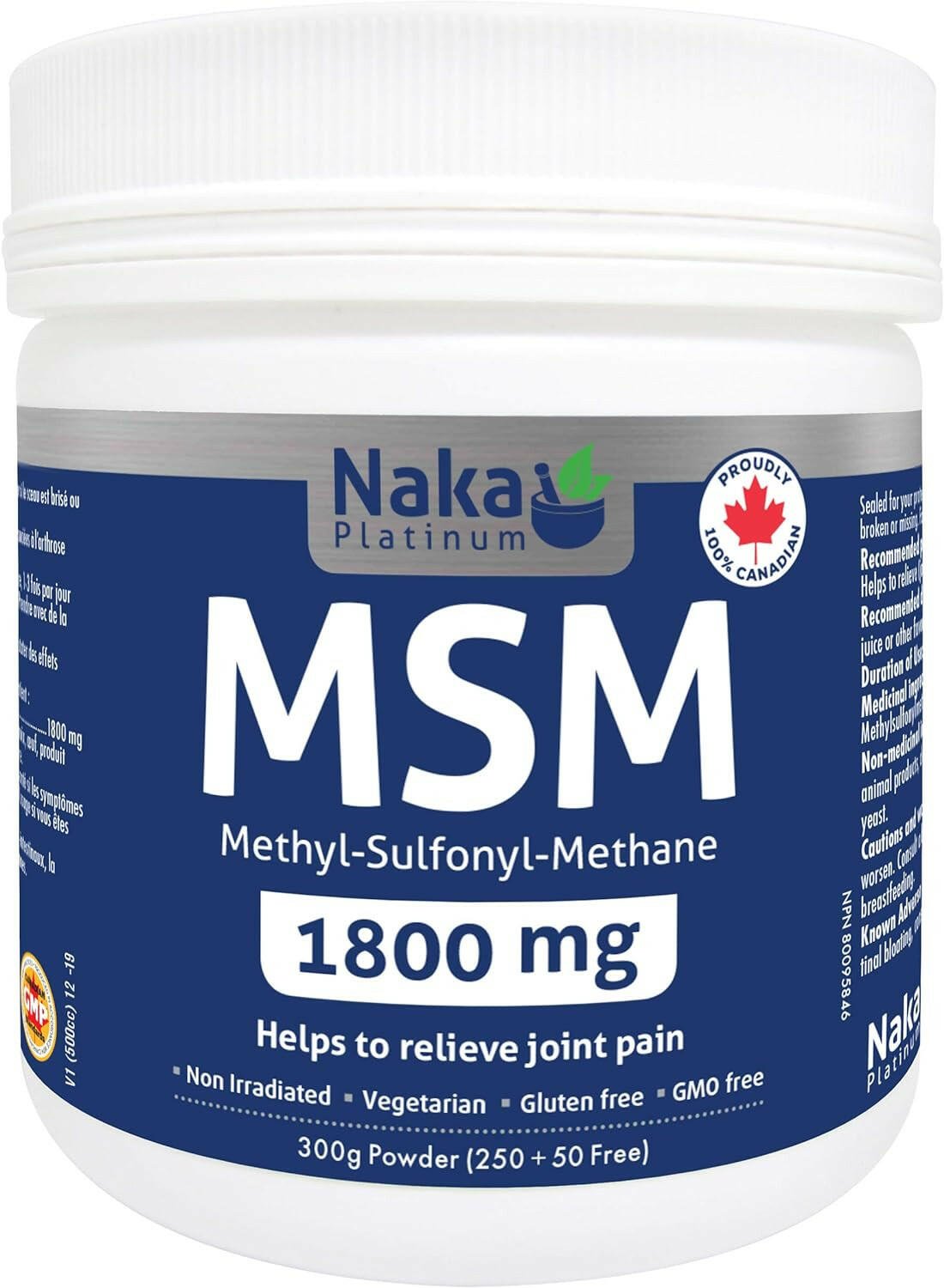 Naka Platinum Naka Msm 1800mg (300g)