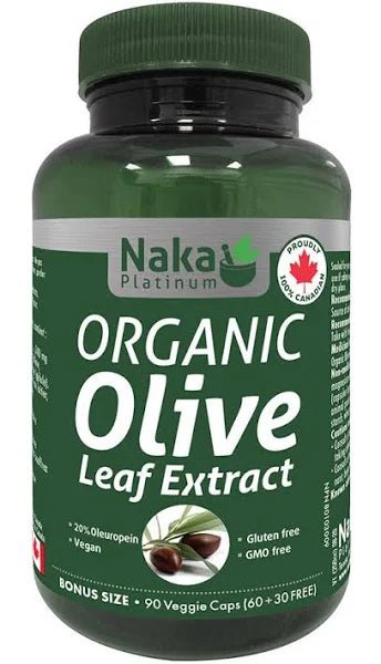 NAKA Platinum Organic Olive Leaf Extract (90 vcaps)