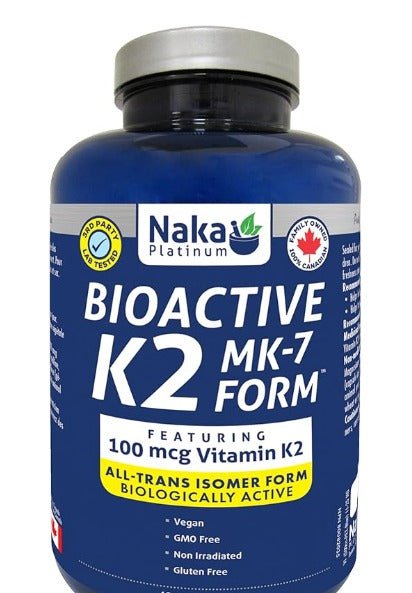 Naka Pro Herbs Naka Platinum K2 mk - 7 Form 100mcg (300 Vcaps)