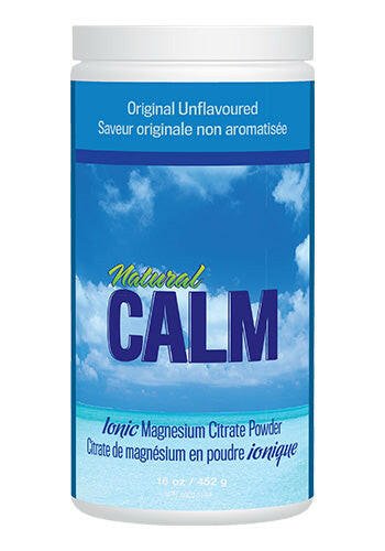 Natural Calm Magnesium Citrate Powder – Unflavoured – 16 oz. (452g)