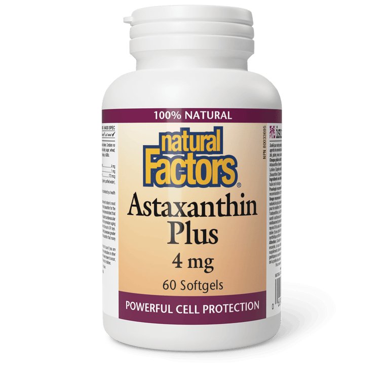 Natural Factors Astaxanthin Plus 4 mg (60 Softgels)