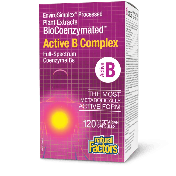 Natural Factors BioCoenzymated Active B Complex (120 vcaps)