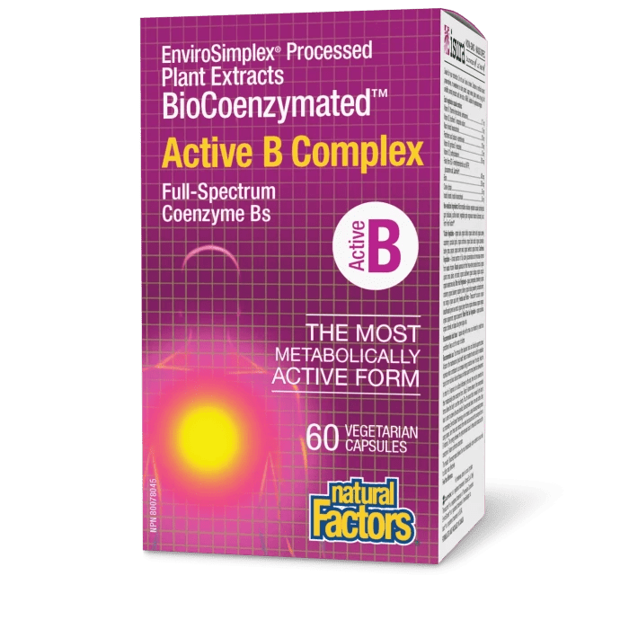 Natural Factors BioCoenzymated Active B Complex (60 vcaps)