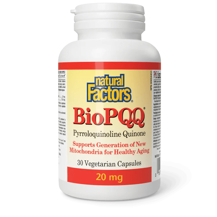 Natural Factors BioPQQ Pyrroloquinoline Quinone 20 mg (30 Softgels)