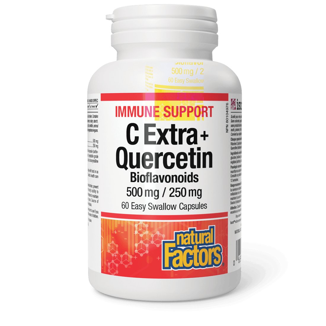 Natural Factors C Extra + Quercetin 500/250mg (60/90 Capsules)