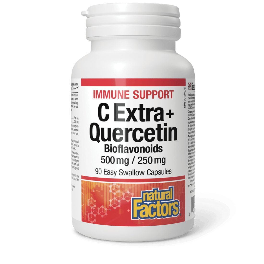 Natural Factors C Extra + Quercetin 500/250mg (60/90 Capsules)