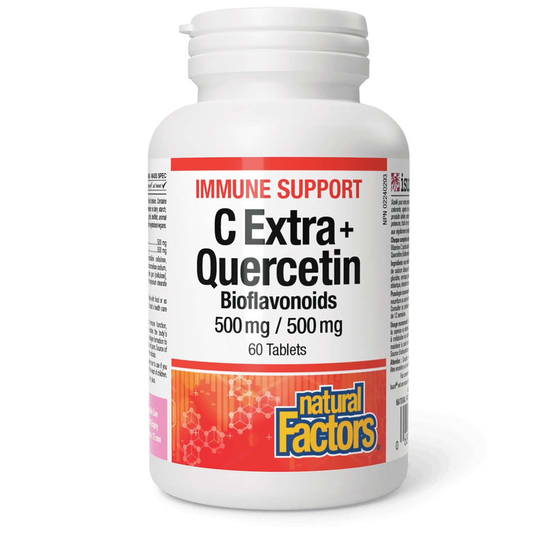 Natural Factors C Extra + Quercetin 500mg/500mg (60 Tablets)